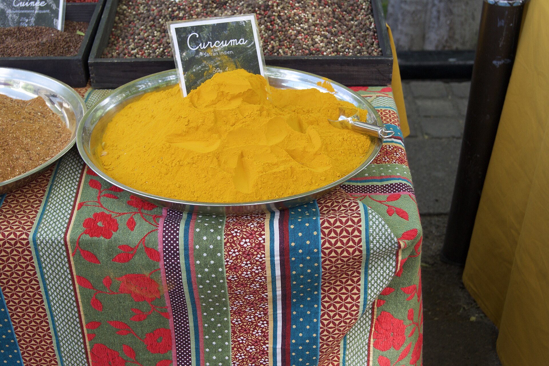 Ground turmeric and Indian spices